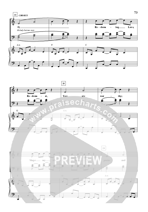 Redeeming Love Piano/Vocal (Michael Neale)