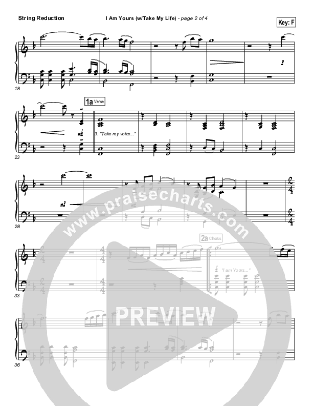 I Am Yours (with Take My Life And Let It Be) Synth Strings (Michael Neale)