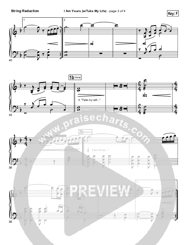 I Am Yours (with Take My Life And Let It Be) Synth Strings (Michael Neale)