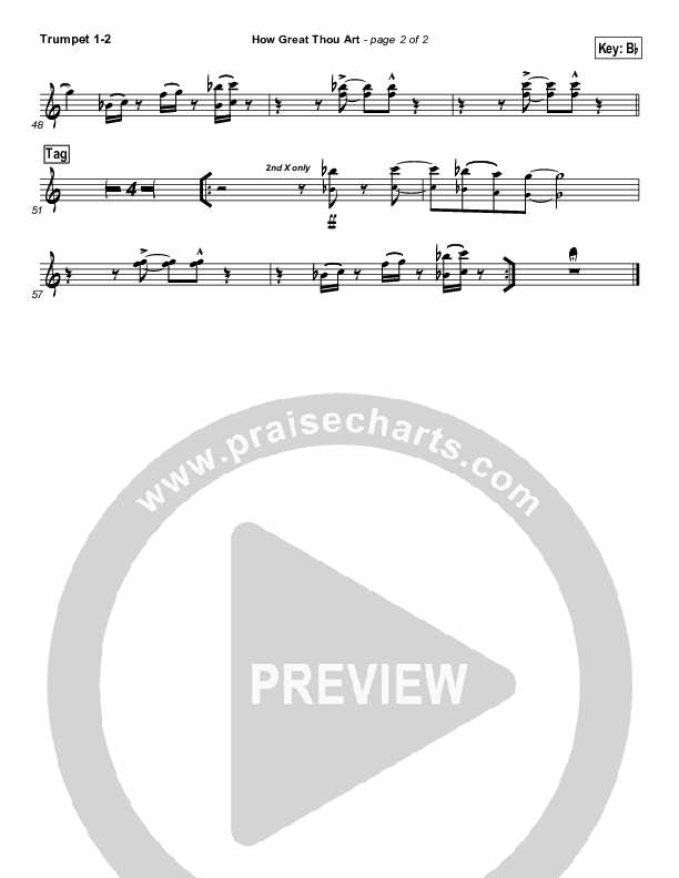 How Great Thou Art Trumpet 1,2 (Paul Baloche)