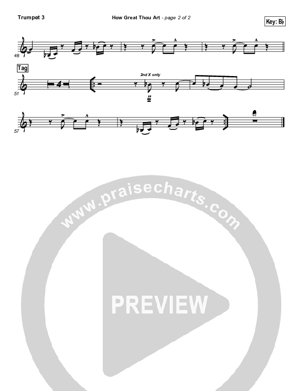 How Great Thou Art Trumpet 3 (Paul Baloche)