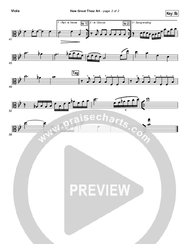 How Great Thou Art Viola (Paul Baloche)