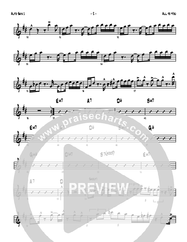 All To You Alto Sax 1/2 (Denver Bierman)