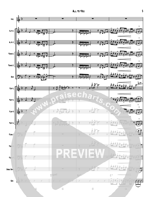 All To You Conductor's Score (Denver Bierman)