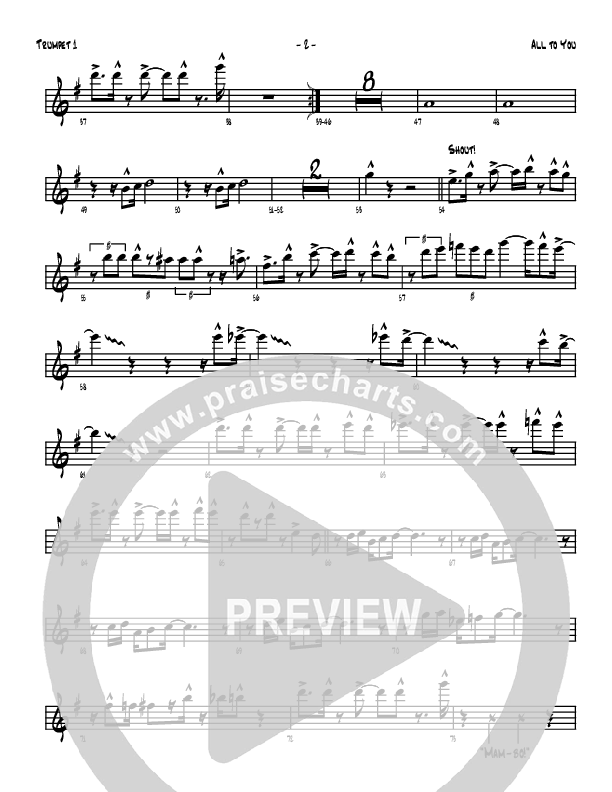 All To You Trumpet 1 (Denver Bierman)