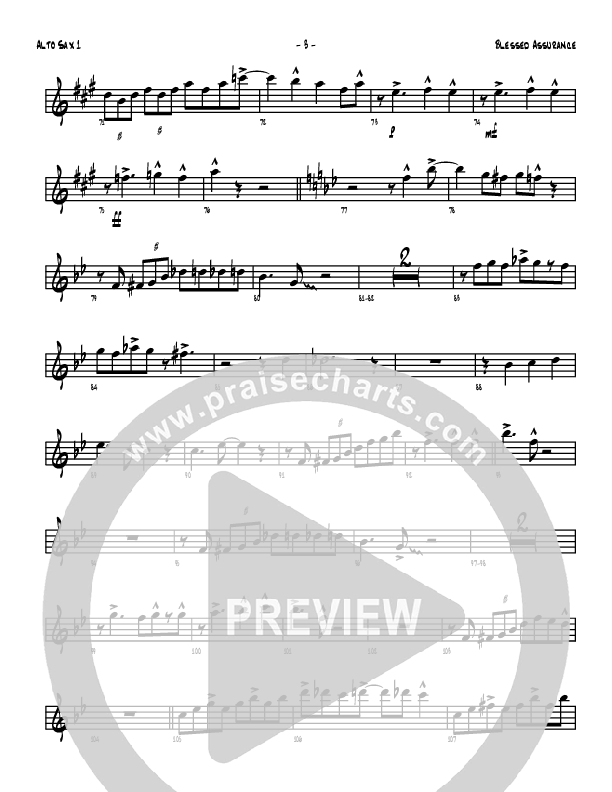 Blessed Assurance Alto Sax 1/2 (Denver Bierman)