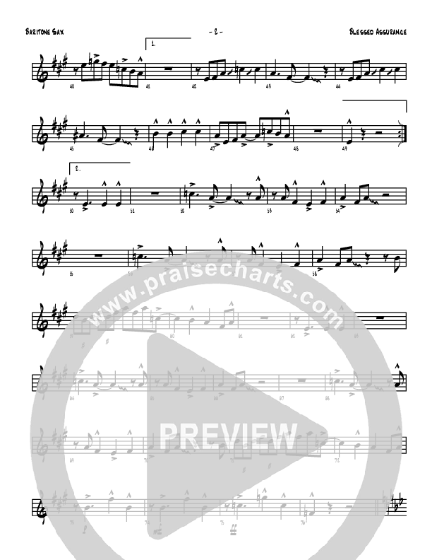 Blessed Assurance Bari Sax (Denver Bierman)