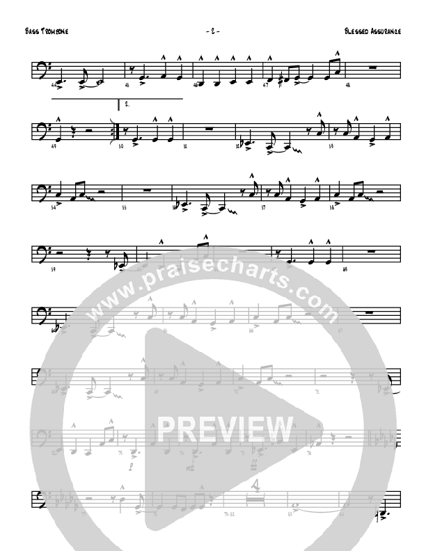 Blessed Assurance Bass Trombone (Denver Bierman)