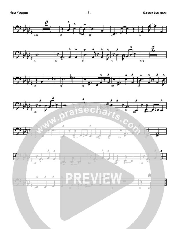 Blessed Assurance Bass Trombone (Denver Bierman)