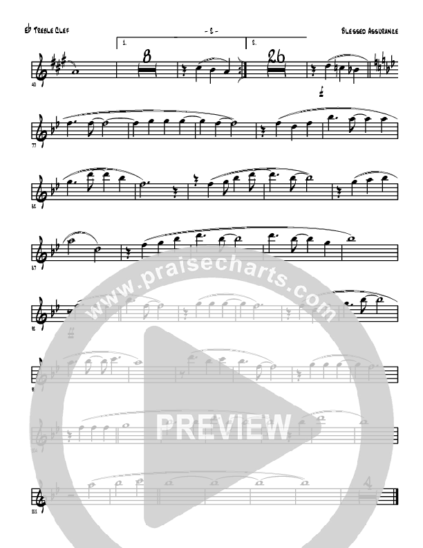 Blessed Assurance Eb Instruments (Denver Bierman)