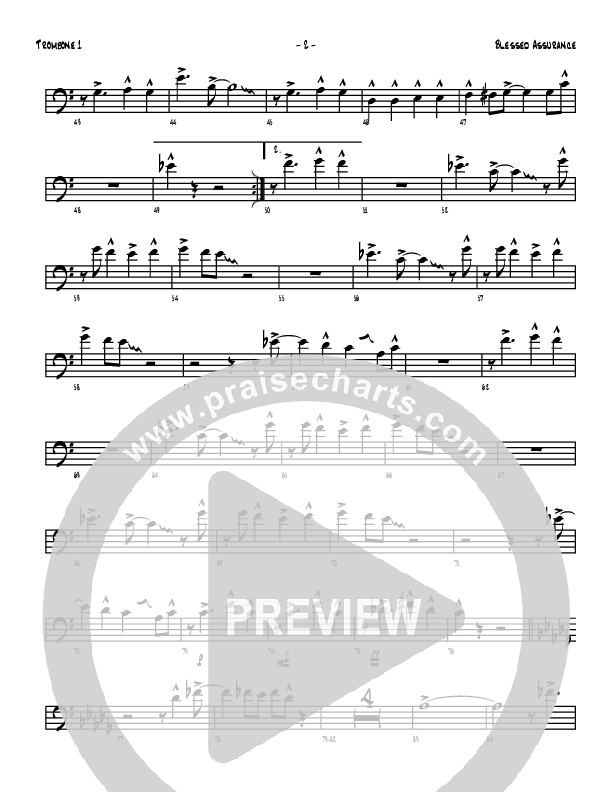 Blessed Assurance Trombone 1 (Denver Bierman)