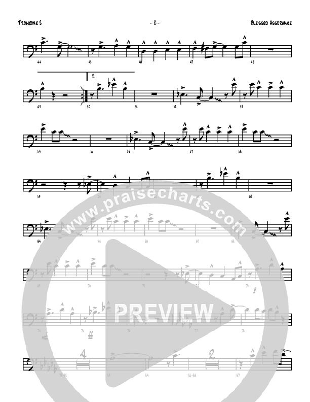 Blessed Assurance Trombone 2 (Denver Bierman)