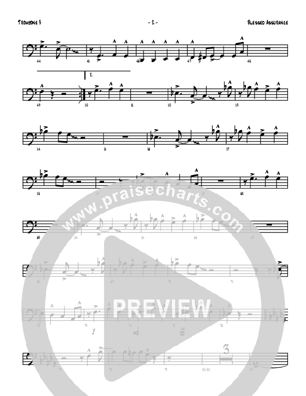 Blessed Assurance Trombone 3 (Denver Bierman)