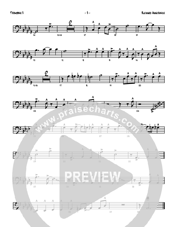 Blessed Assurance Trombone 3 (Denver Bierman)