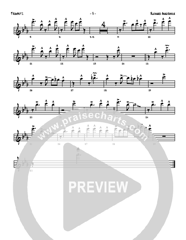 Blessed Assurance Trumpet 1 (Denver Bierman)