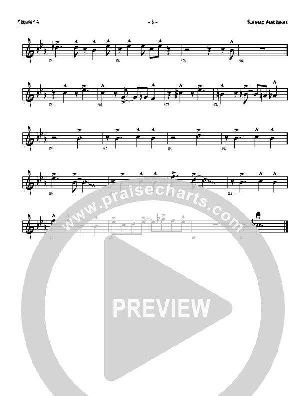 Blessed Assurance Trumpet (Denver Bierman)