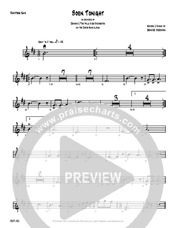 Born Tonight Bari Sax (Denver Bierman)