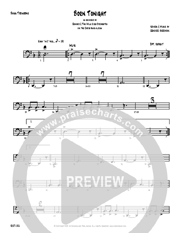 Born Tonight Bass Trombone (Denver Bierman)
