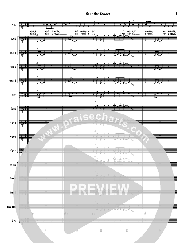 Can't Get Enough Conductor's Score (Denver Bierman)