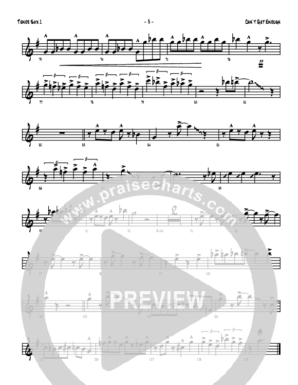 Can't Get Enough Tenor Sax 1/2 (Denver Bierman)