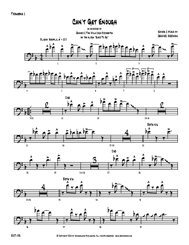 Can't Get Enough Trombone 1 (Denver Bierman)