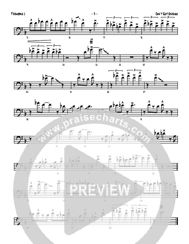 Can't Get Enough Trombone 1 (Denver Bierman)