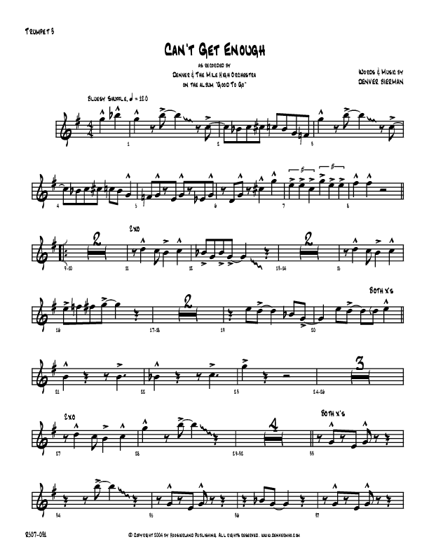 Can't Get Enough Trumpet 3 (Denver Bierman)