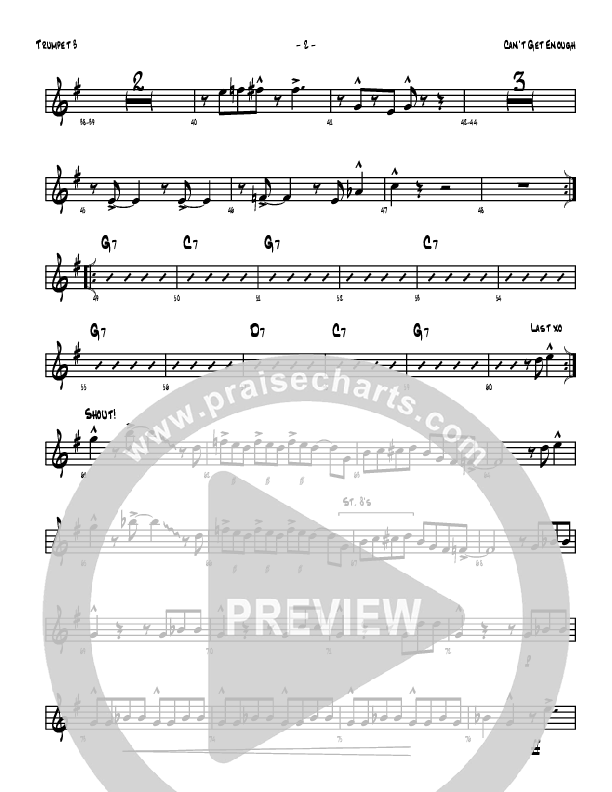 Can't Get Enough Trumpet 3 (Denver Bierman)