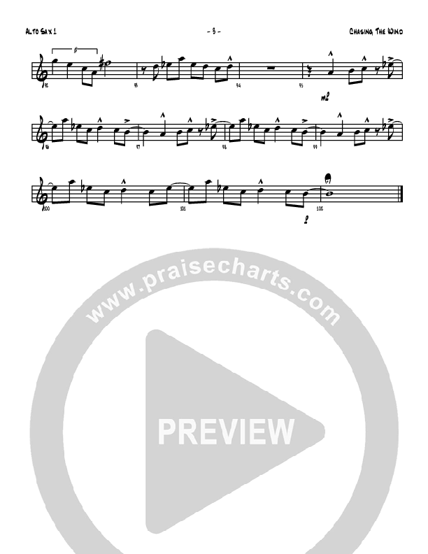 Chasing The Wind Alto Sax 1/2 (Denver Bierman)