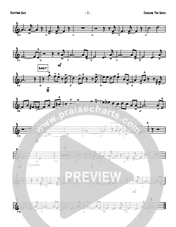 Chasing The Wind Bari Sax (Denver Bierman)