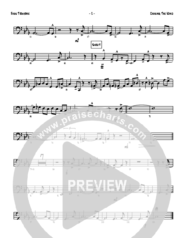 Chasing The Wind Bass Trombone (Denver Bierman)