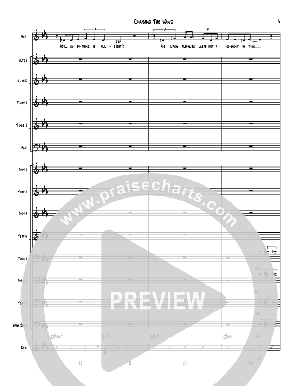 Chasing The Wind Conductor's Score (Denver Bierman)