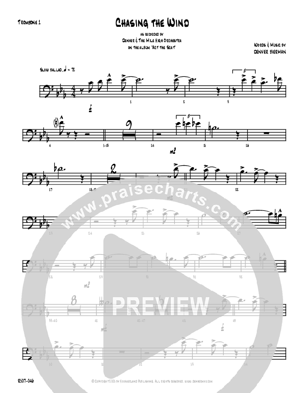Chasing The Wind Trombone 1 (Denver Bierman)