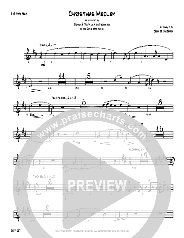 Christmas Medley Bari Sax (Denver Bierman)