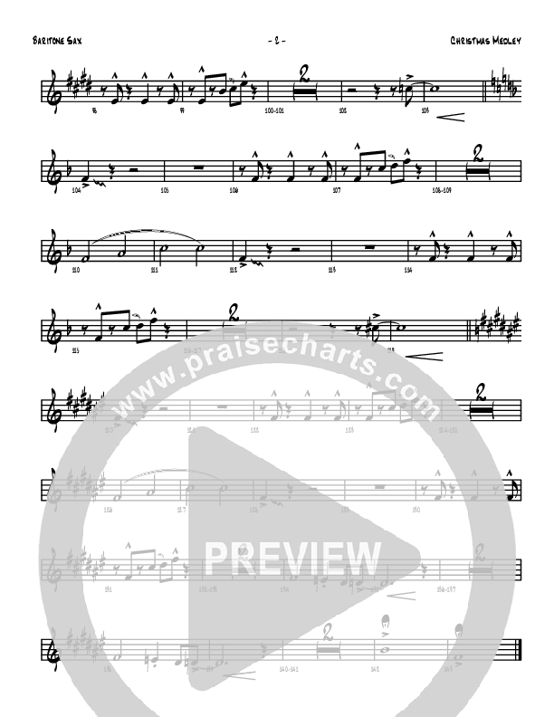 Christmas Medley Bari Sax (Denver Bierman)