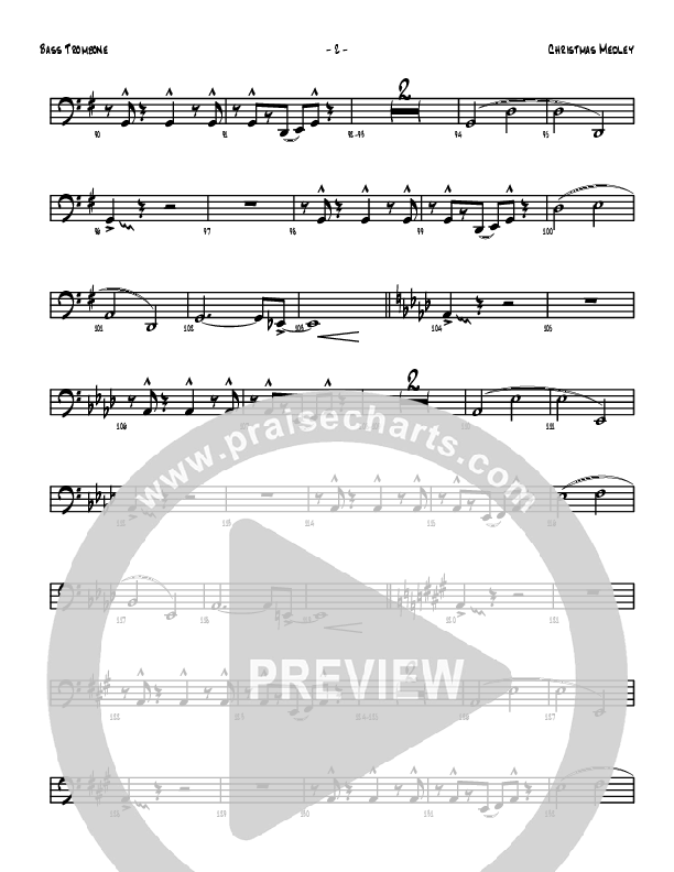 Christmas Medley Bass Trombone (Denver Bierman)