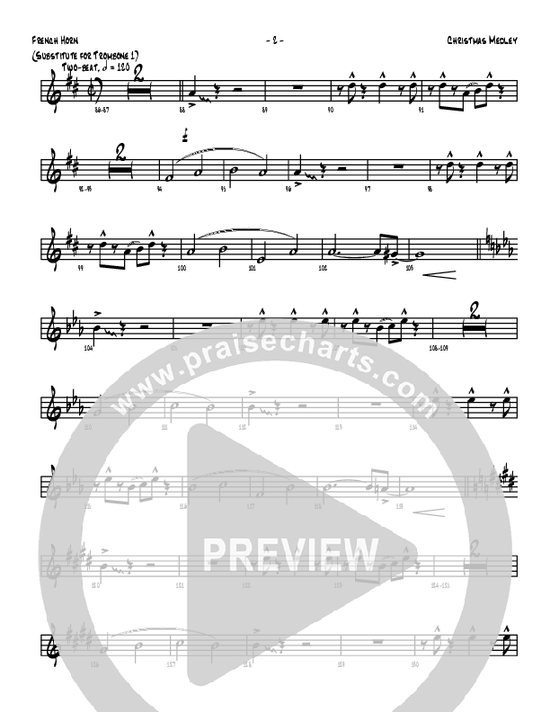 Christmas Medley French Horn (Denver Bierman)