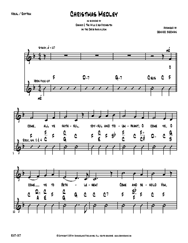 Christmas Medley Rhythm/Vocal (Denver Bierman)