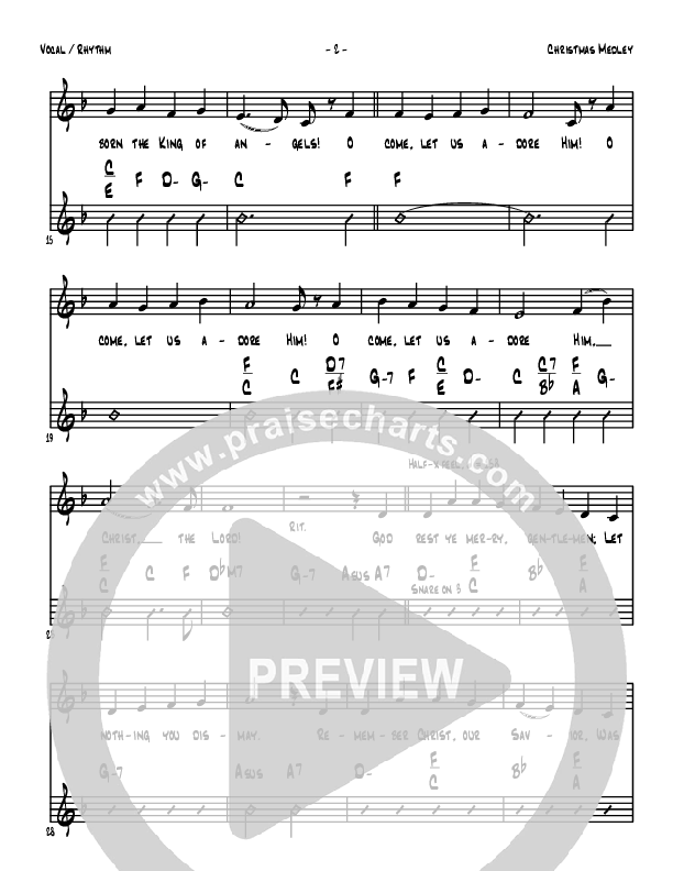 Christmas Medley Rhythm/Vocal (Denver Bierman)