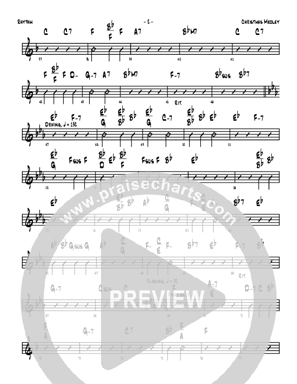 Christmas Medley Rhythm Chart (Denver Bierman)