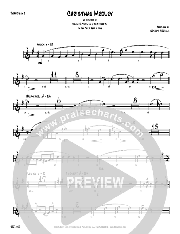 Christmas Medley Tenor Sax 1 (Denver Bierman)