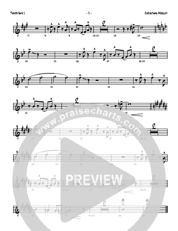 Christmas Medley Tenor Sax 1 (Denver Bierman)