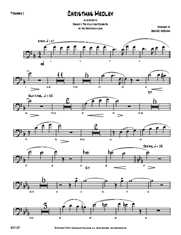 Christmas Medley Trombone 1 (Denver Bierman)