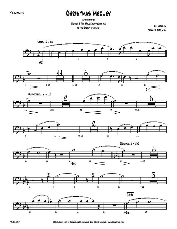 Christmas Medley Trombone (Denver Bierman)