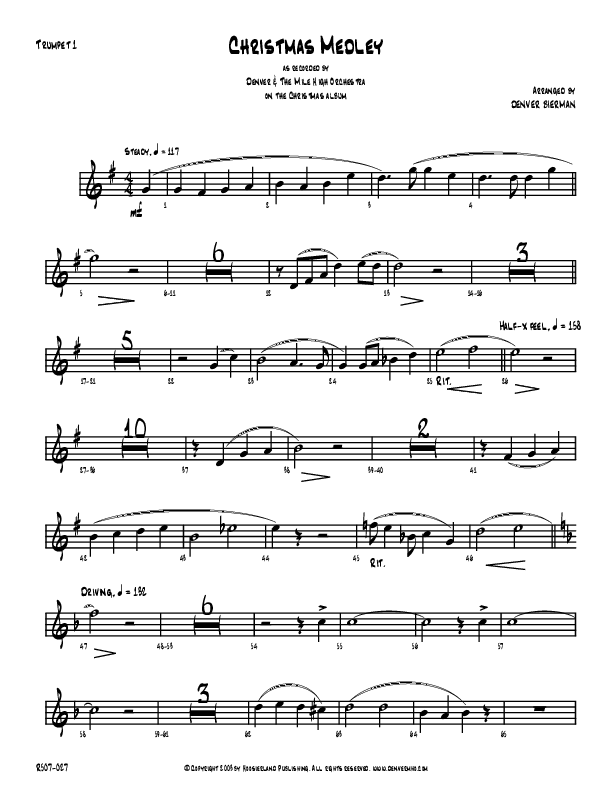 Christmas Medley Trumpet 1 (Denver Bierman)