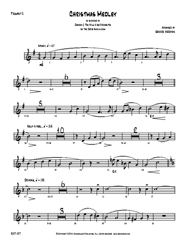 Christmas Medley Trumpet 2 (Denver Bierman)