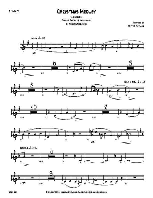Christmas Medley Trumpet 3 (Denver Bierman)