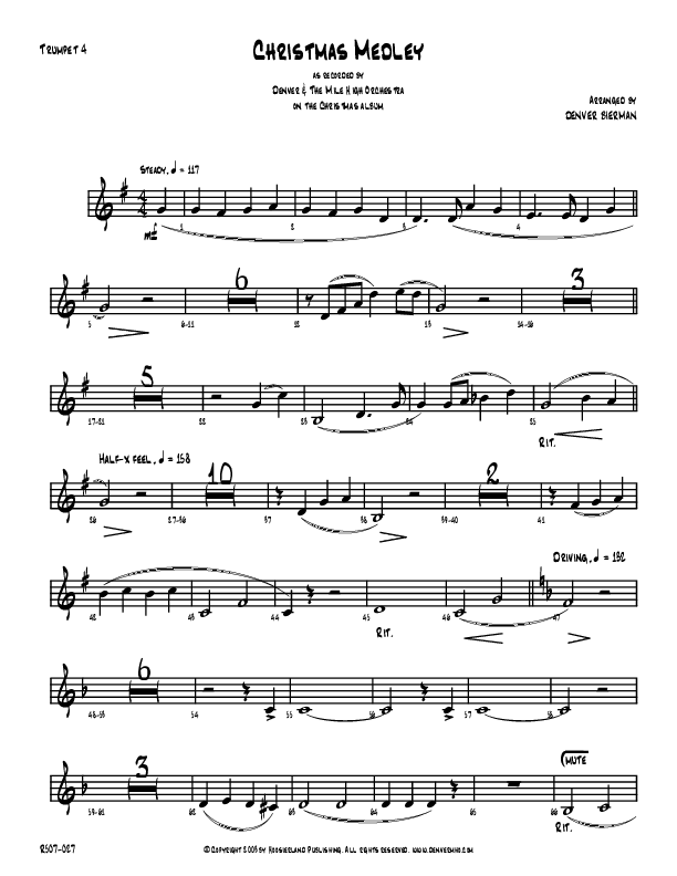 Christmas Medley Trumpet (Denver Bierman)