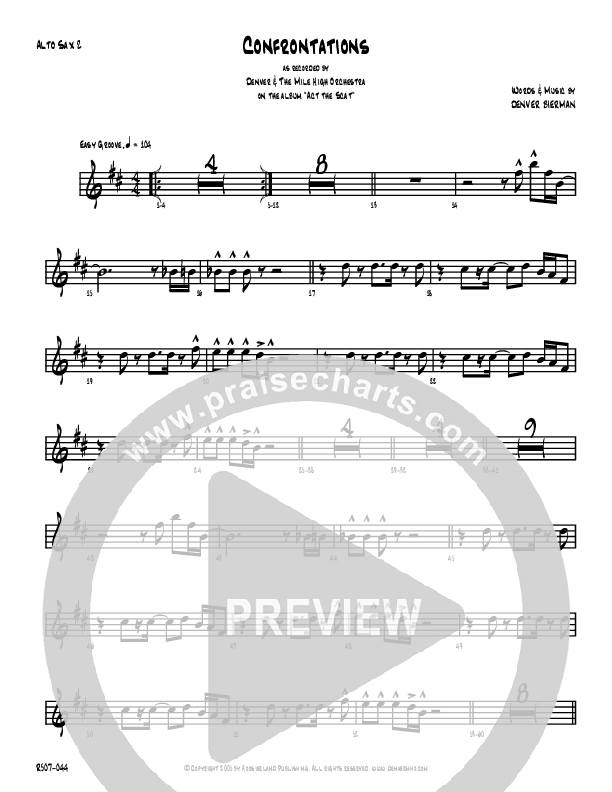 Confrontations Alto Sax 1/2 (Denver Bierman)