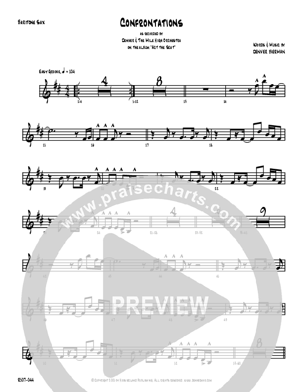 Confrontations Bari Sax (Denver Bierman)